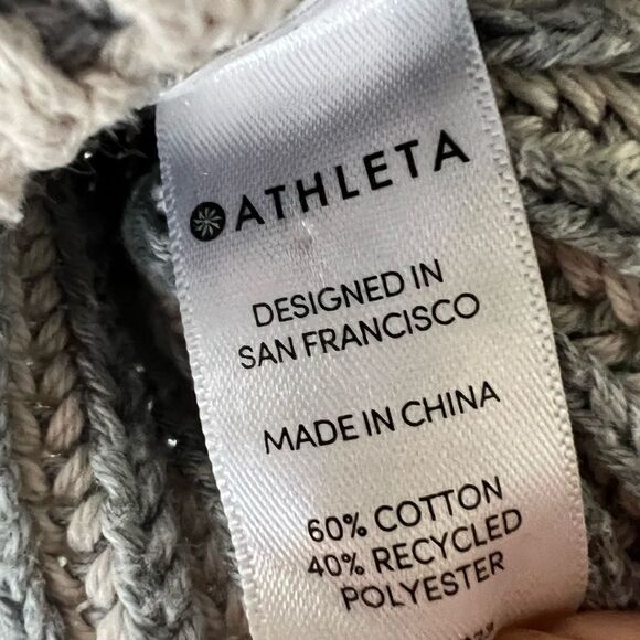 Athleta Ribbed Pointelle Rockland Mock Neck Sweater - Picture 6 of 9